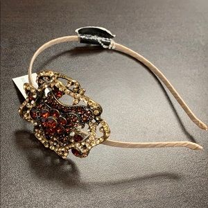 4/$19🔥 Gold/ red crystal hairband